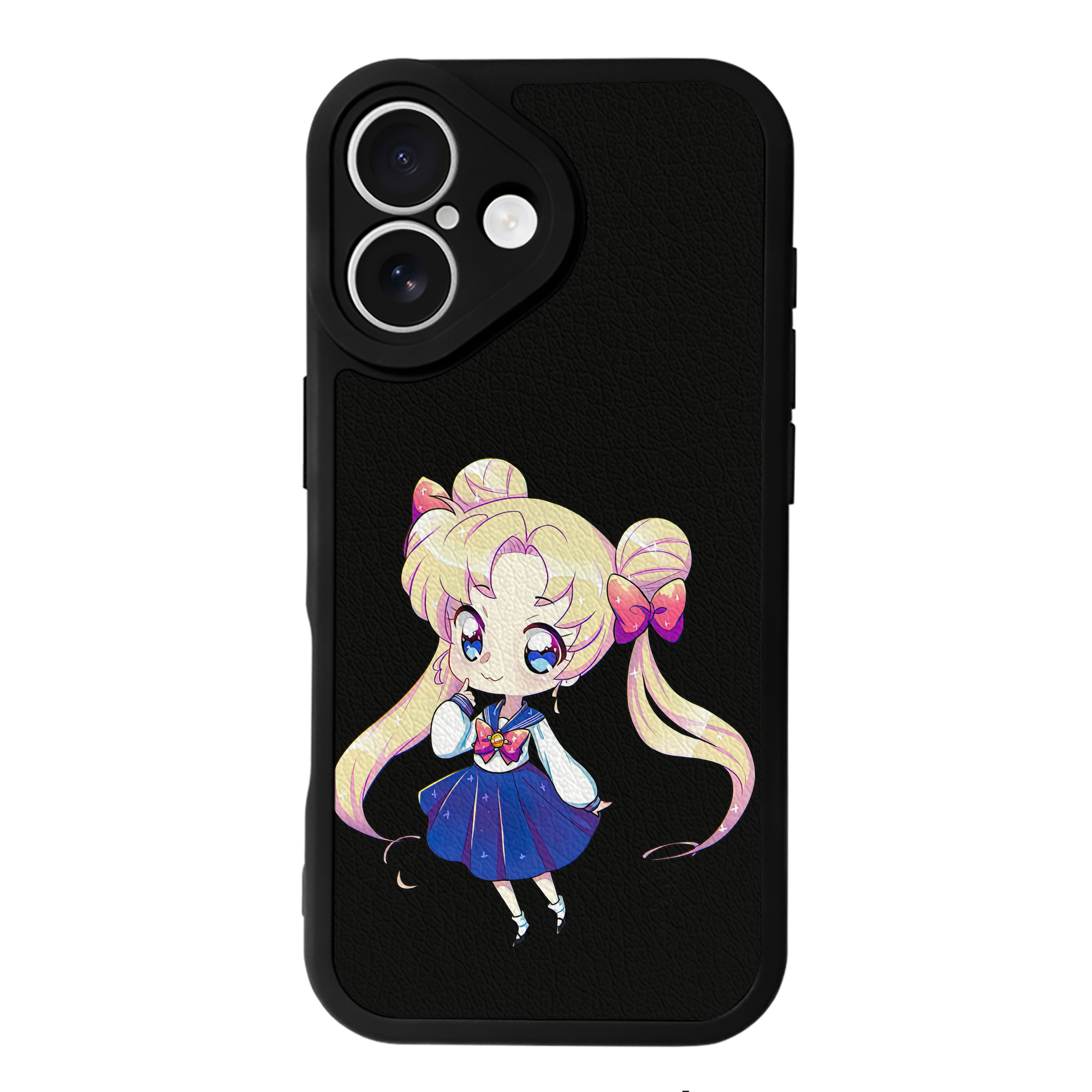 （画像用） 美少女戦士セーラームーン 月野 うさぎ つきの うさぎ Sailor Moon Tsukino Usagi 【iPhone 16シリーズ対応】シリコンスマホケース（レザー調） 材質：シリコン